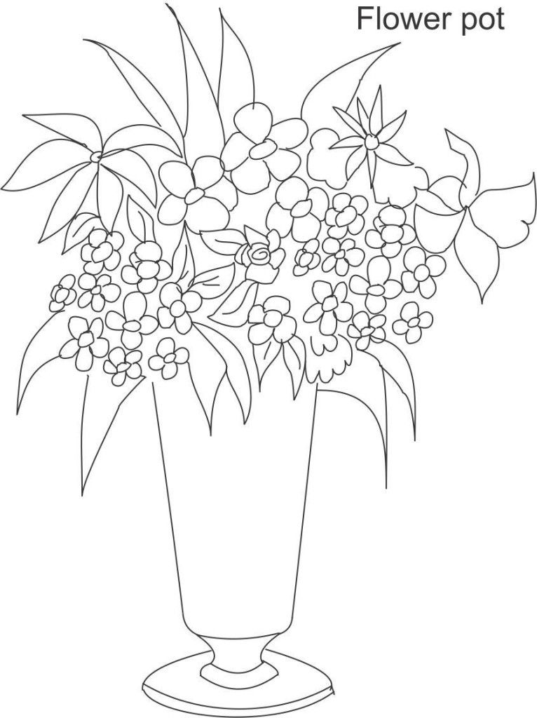 Flower Pot Drawing : Tips for Drawing - CareerGuide