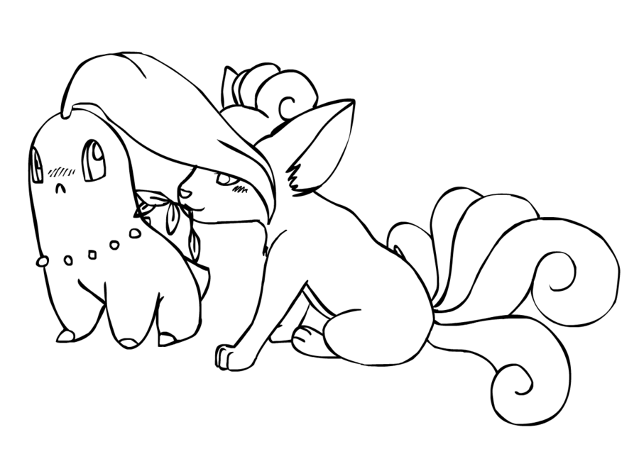 Chikorita Coloring Pages