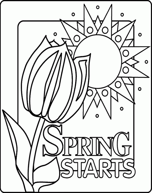 Coloring Pages Of Spring