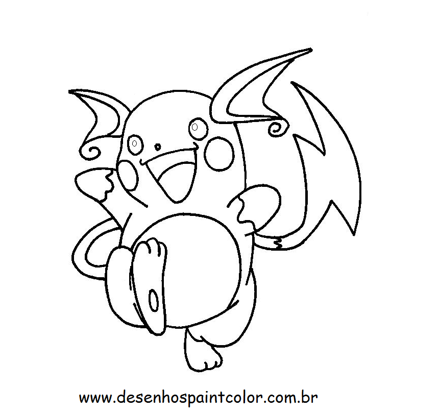 Desenhos para colorir Pikachu