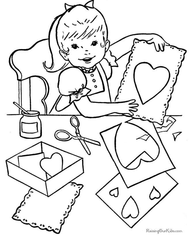 Valentine Bear Coloring Pages