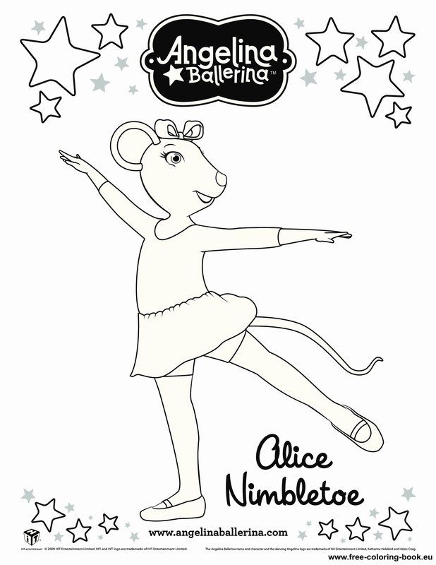 Coloring pages Angelina Ballerina | Printable Coloring Pages Online