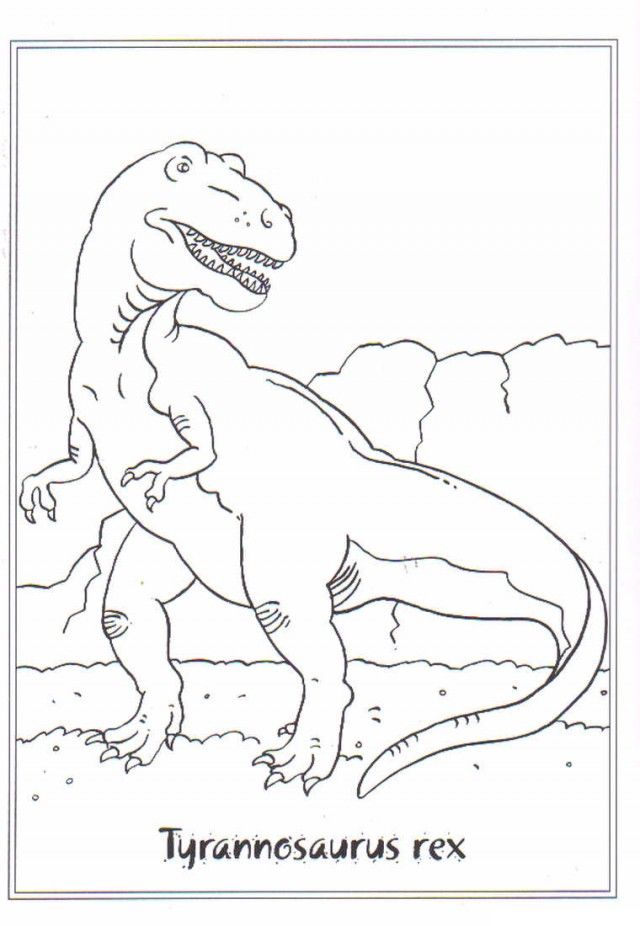 free tyrannosaurus rex coloring page, download free