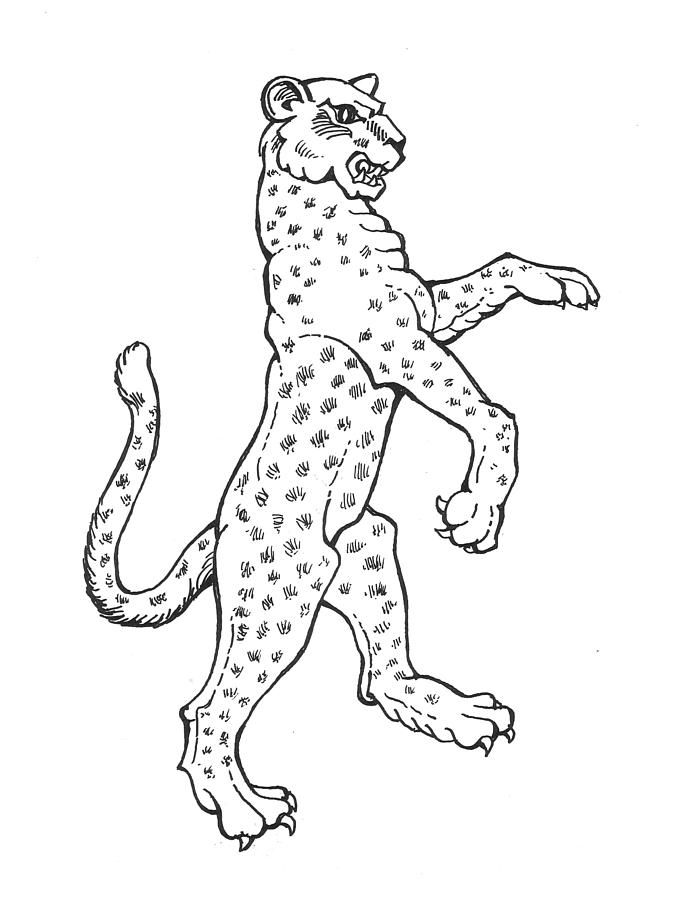 Leopard art print - Clip Art Library