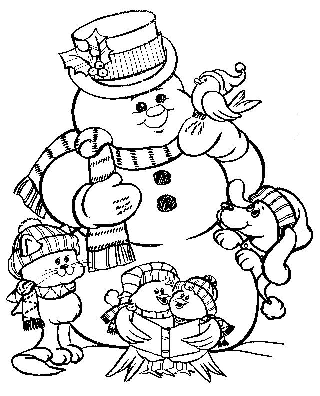christmas snowman printables for kids 