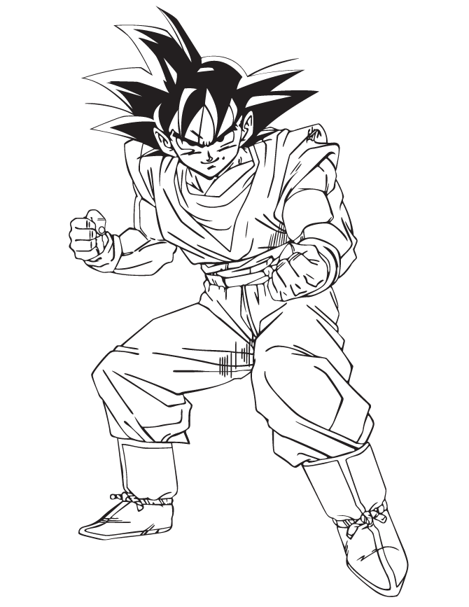 dragon ball z para colorir - Desenhos para Colorir  Super goku, Spiderman  dibujo para colorear, Dibujo de goku