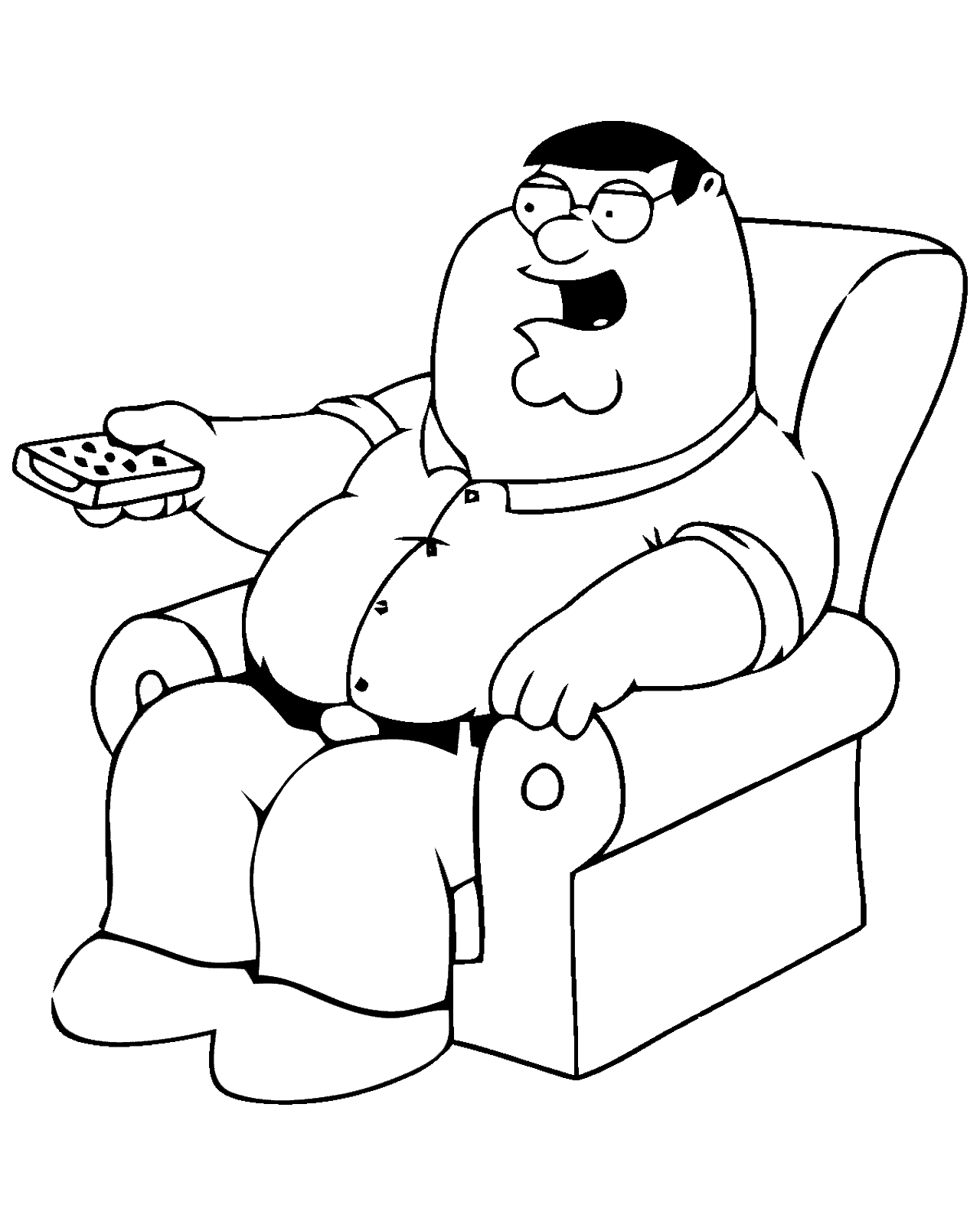 peter griffin coloring pages - Clip Art Library