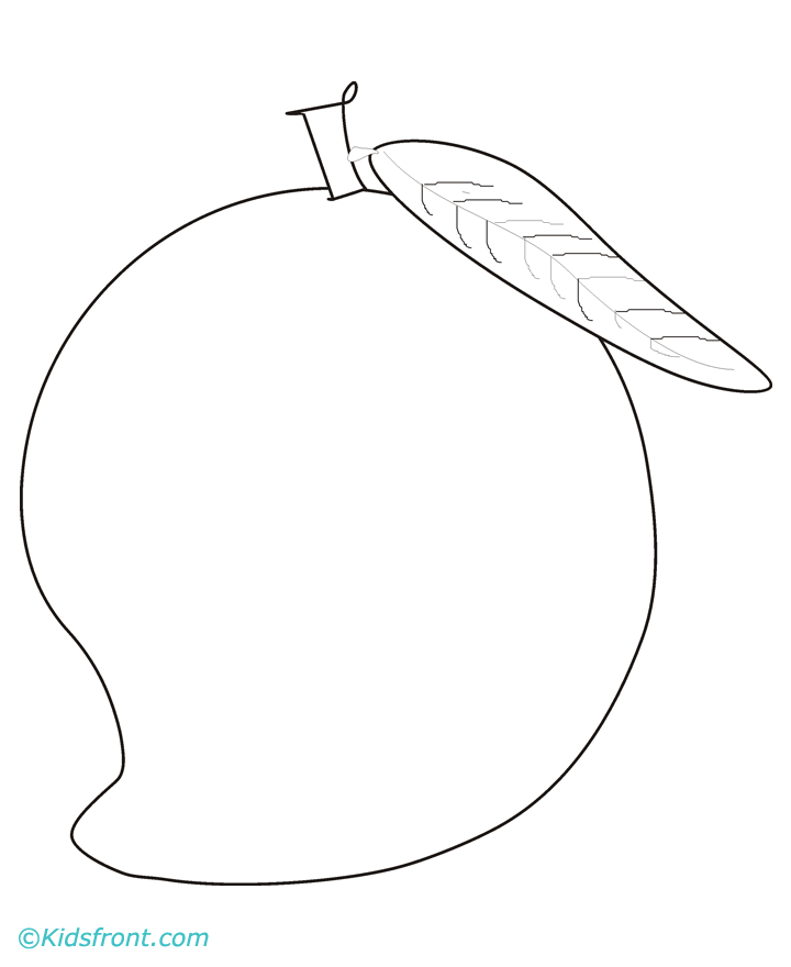 mango drawing for kids