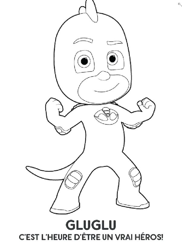 Gecko Pj Masks Coloring Page Coloring Pages