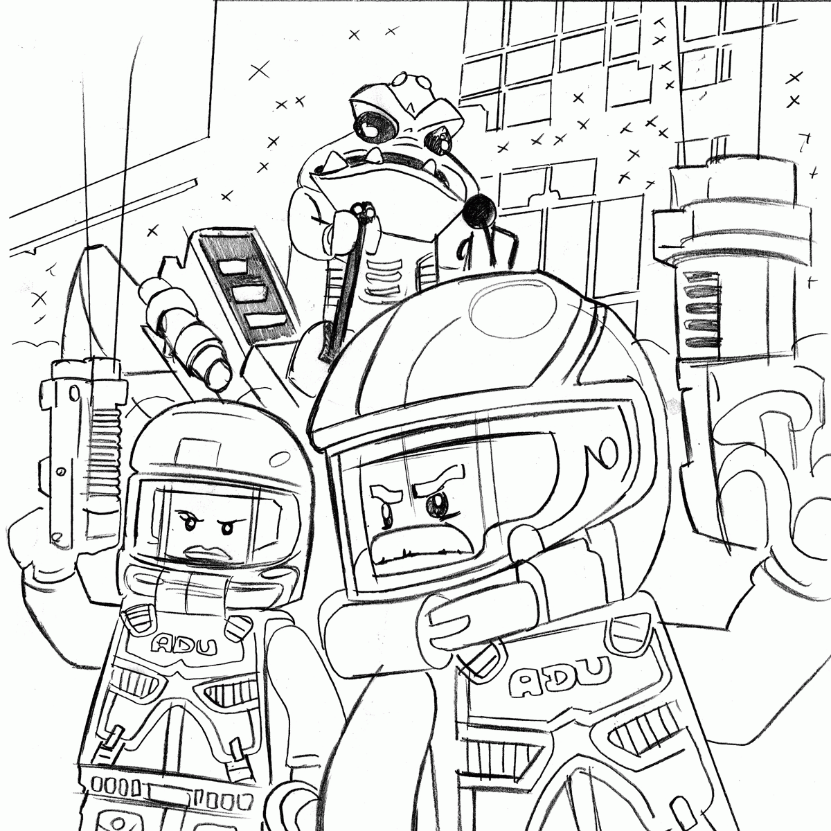 lego city forest police coloring pages