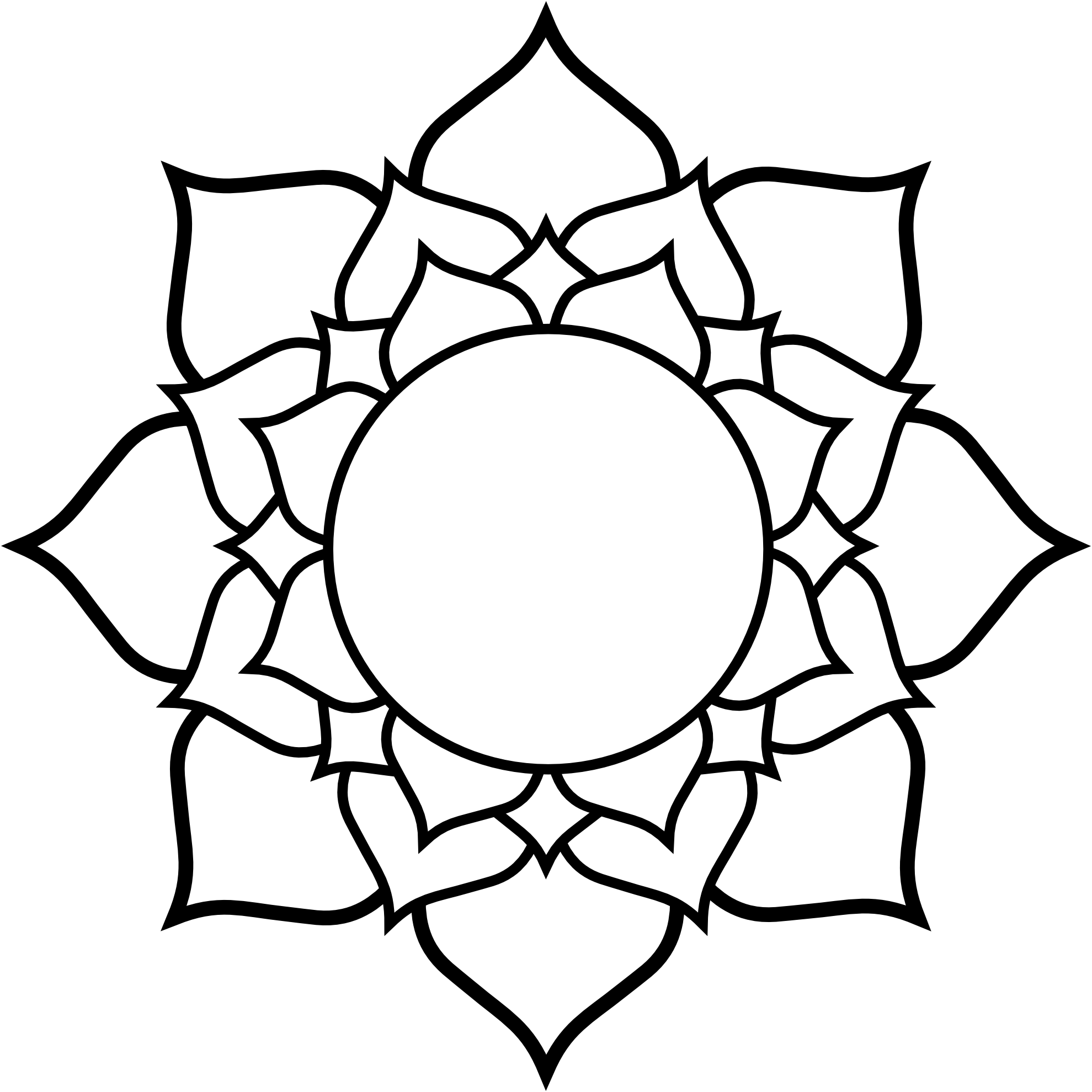 Lotus Flower Template
