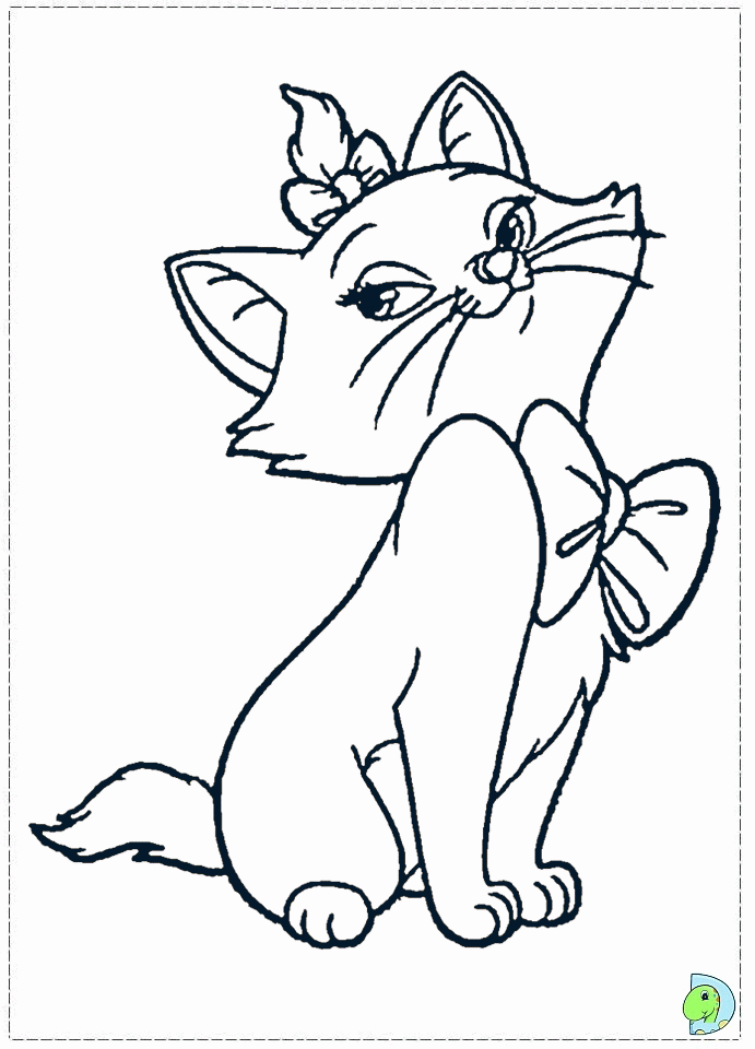 Marie Cat Coloring Pages