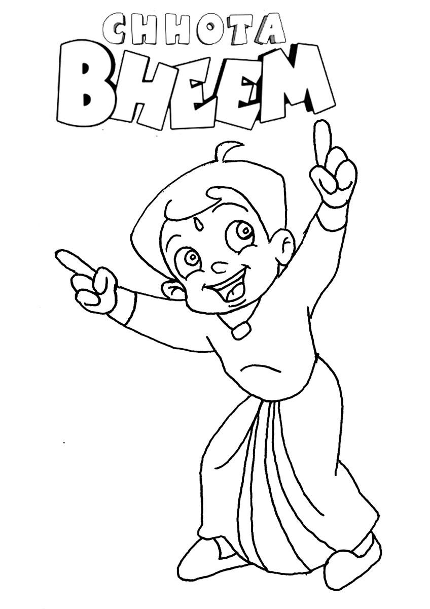 Chotta Bheem coloring pages - ColoringLib