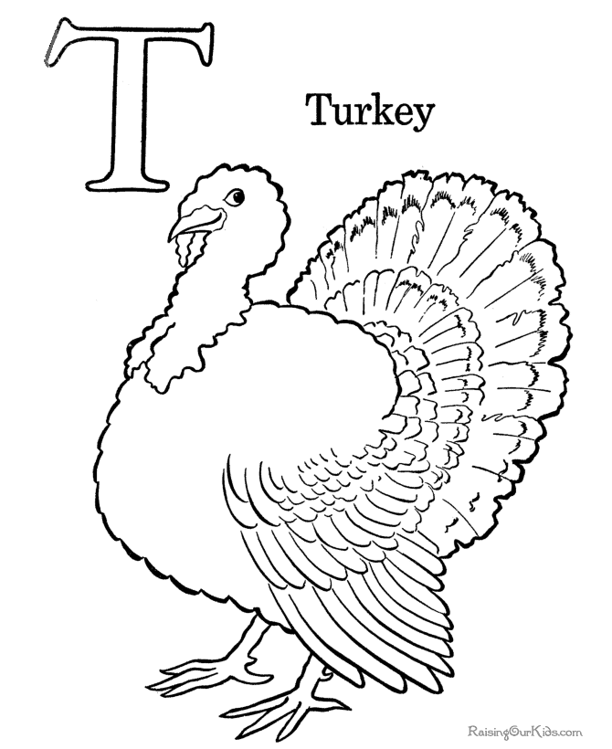 turkey images coloring pages