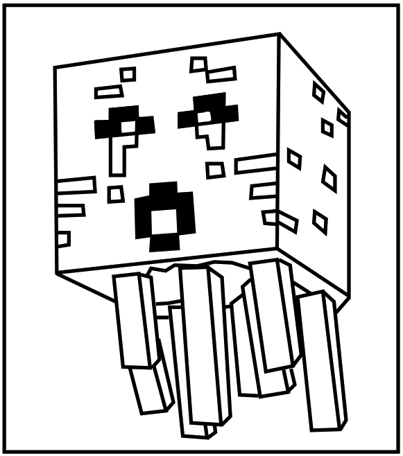 free printable minecraft colouring pages Clip Art Library