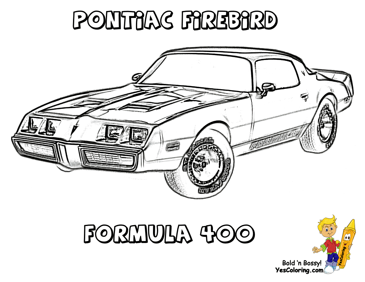 classic muscle cars coloring pages - Clip Art Library