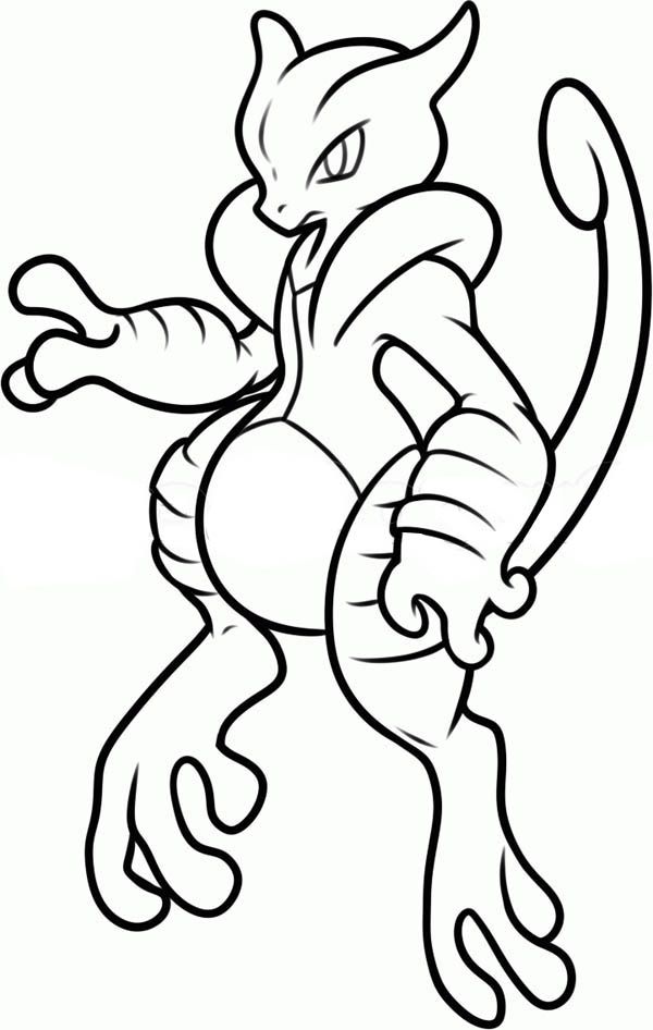 Free Mewtwo Coloring Pages, Download Free Mewtwo Coloring Pages png images,  Free ClipArts on Clipart Library