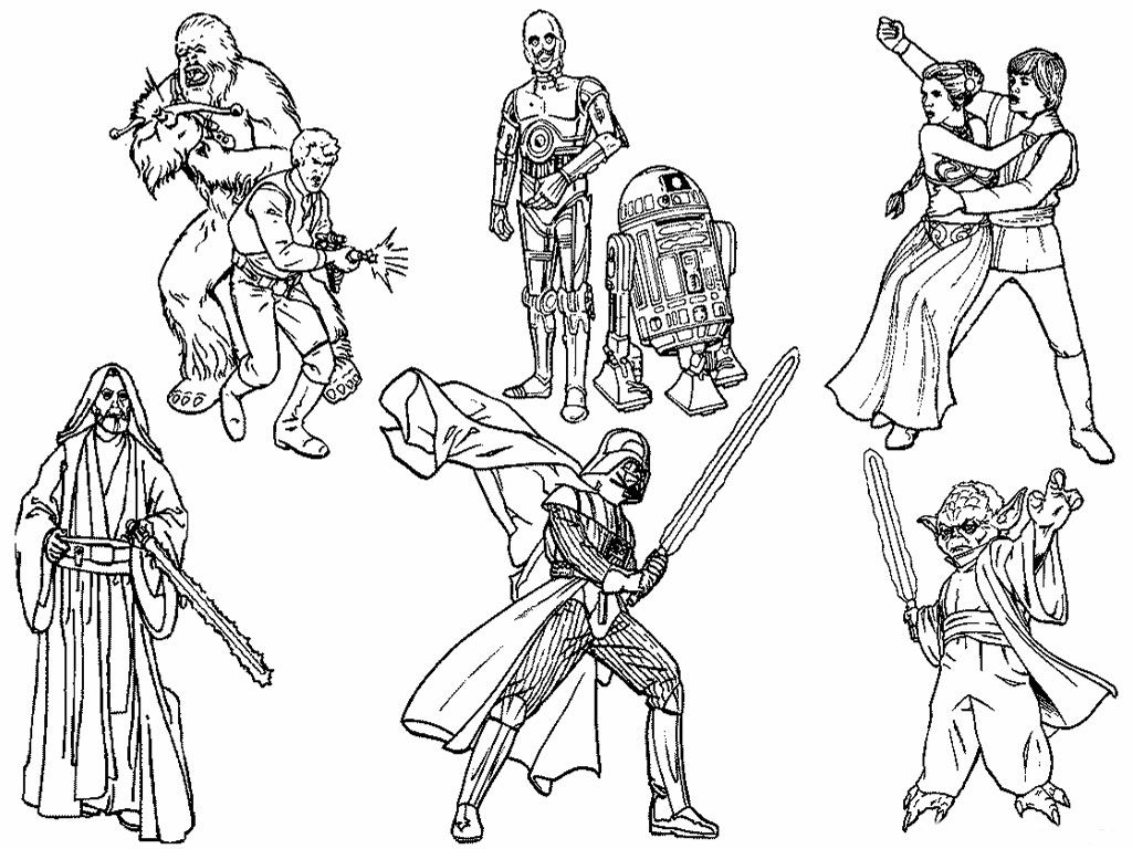 free coloring pages and star wars