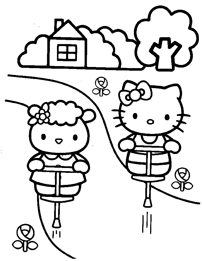 Hello Kitty Coloring Pages |Clipart Library