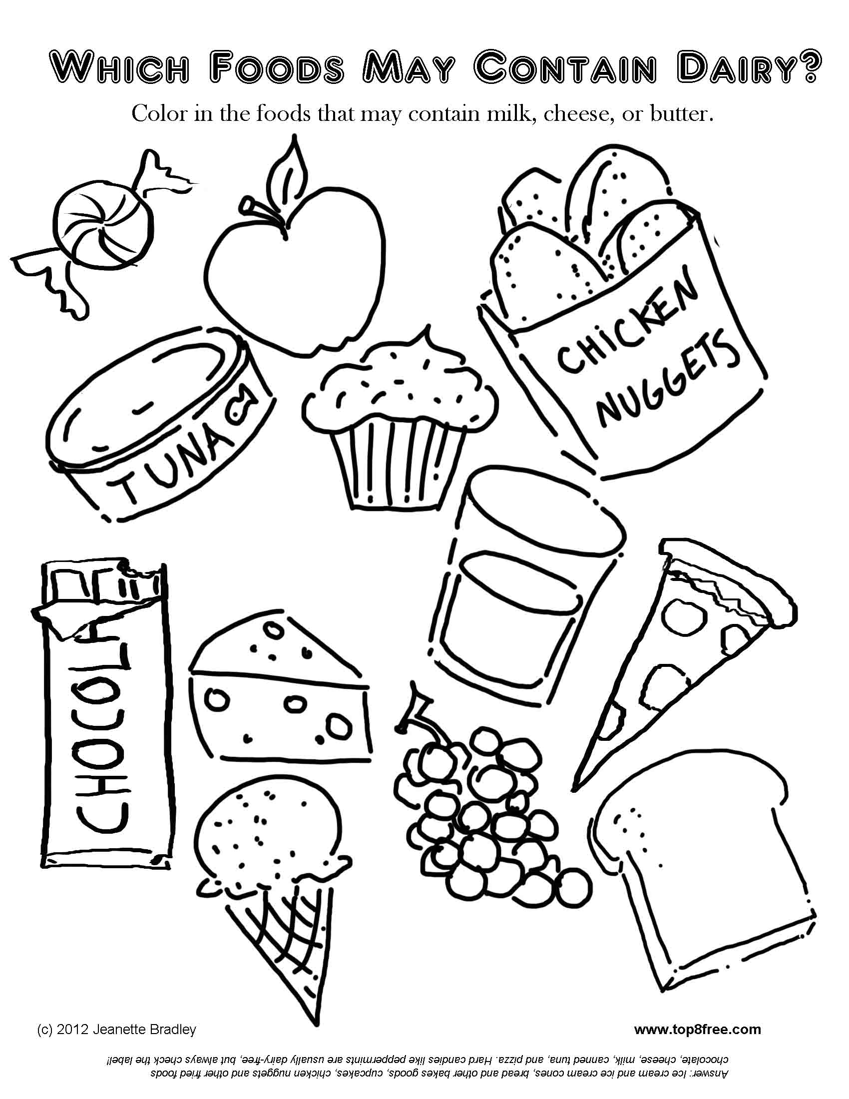 Free Dairy Coloring Page, Download Free Dairy Coloring Page png images ...