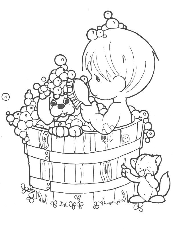 60 Precious Moments Coloring Pages Alphabet Pictures