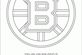 Boston Bruins Logo Coloring Page - Get Coloring Pages