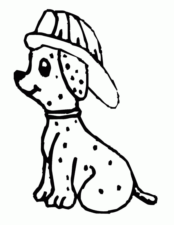 Sparky Fire Dog Coloring Page Coloring Pages