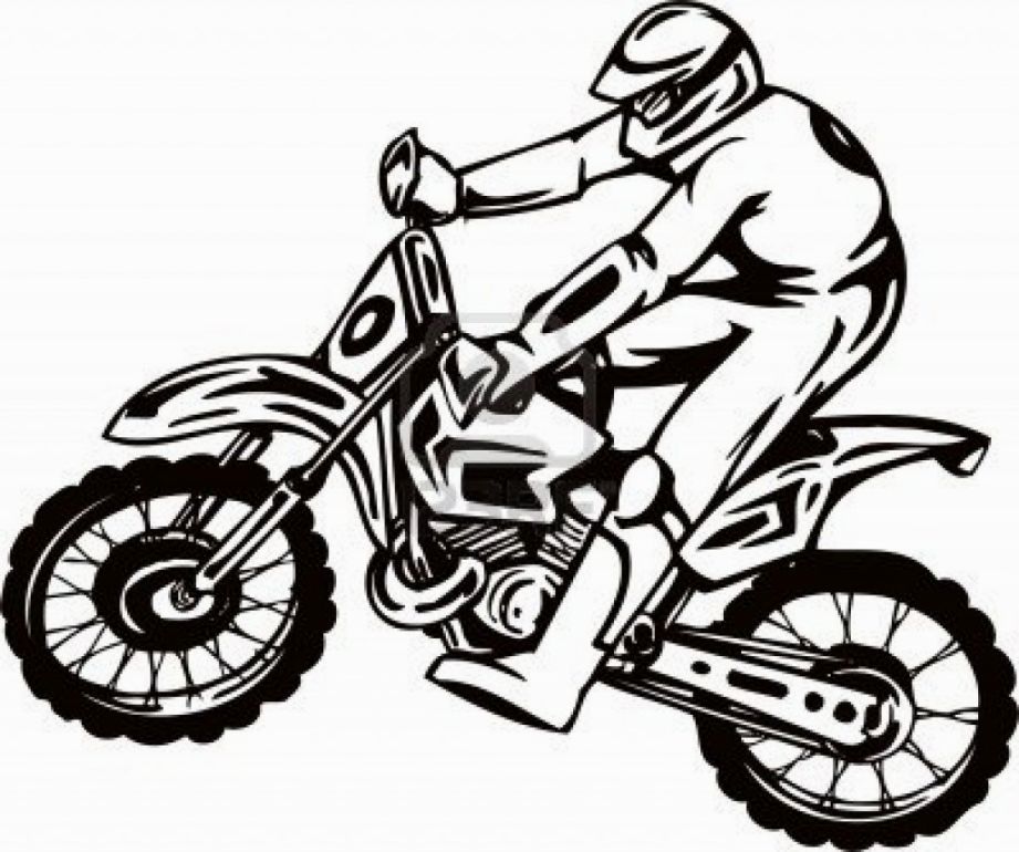 Desenhos para colorir de desenho de praticantes de motocross para