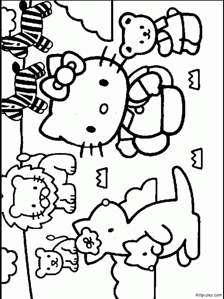 Hello Kitty Coloring Page | Bailey
