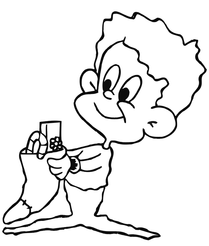 Christmas Stockings To Color