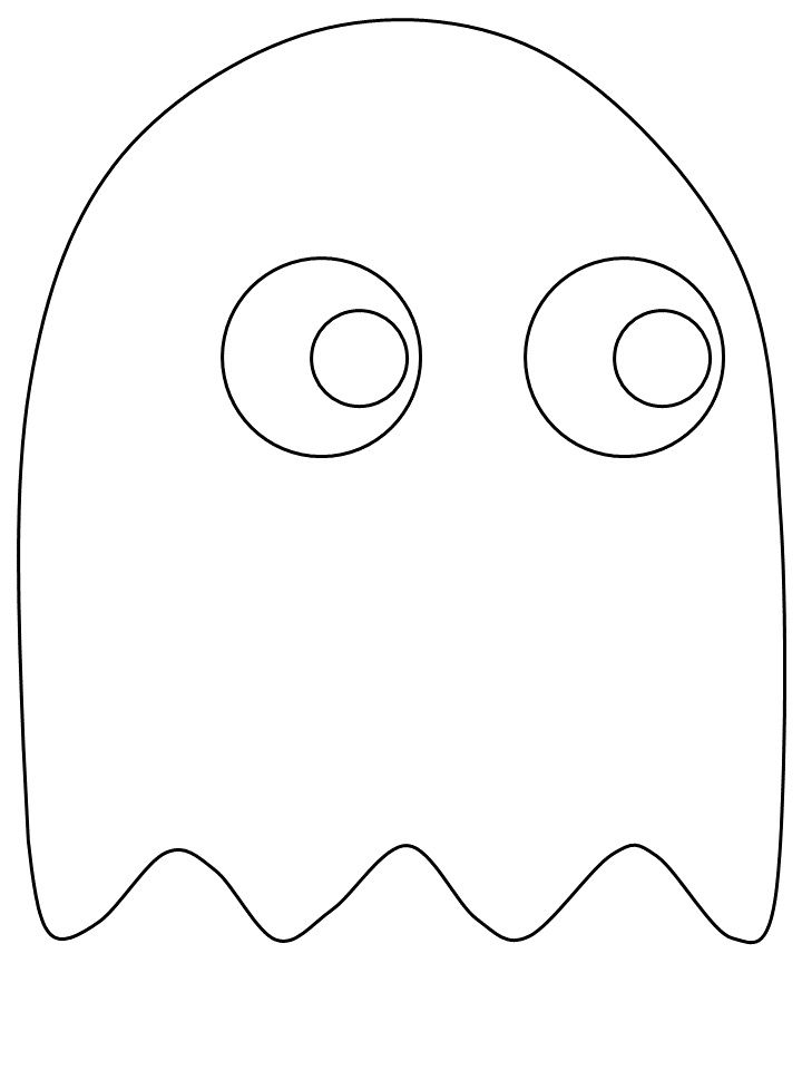 pac man ghost template Clip Art Library