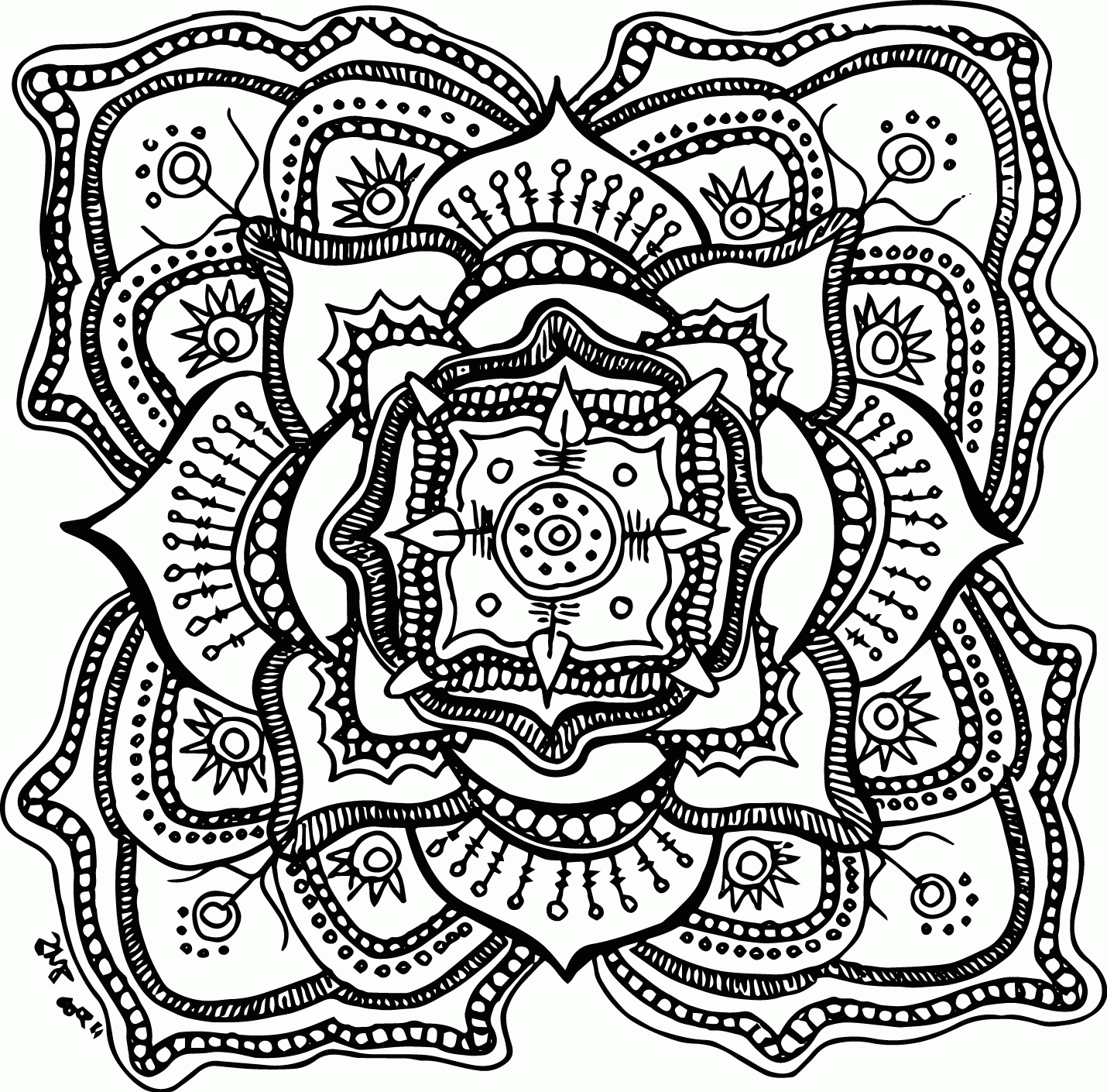 Free Free Printable Coloring Pages For Adults Advanced Download Free