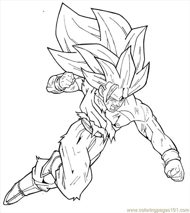 vegeta super saiyan 2 coloring pages