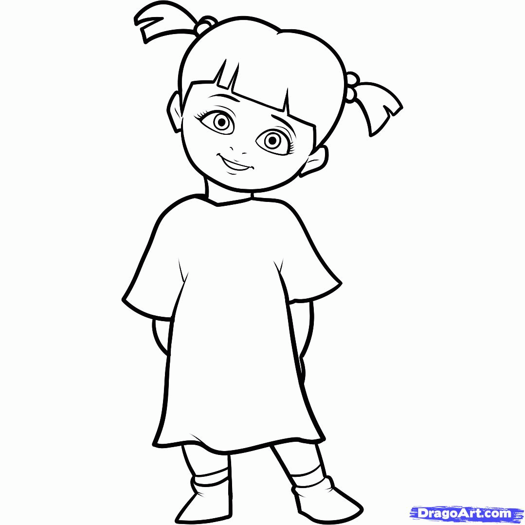 Free Monster Boo Coloring Pages Download Free Monster Boo Coloring 
