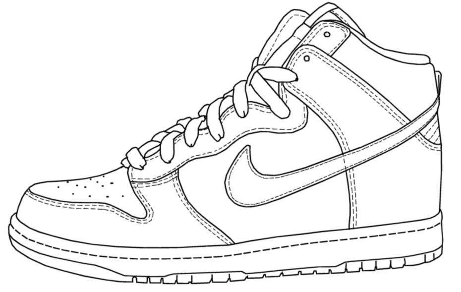 Coloring Pages For Shoes In Jordans | Coloring