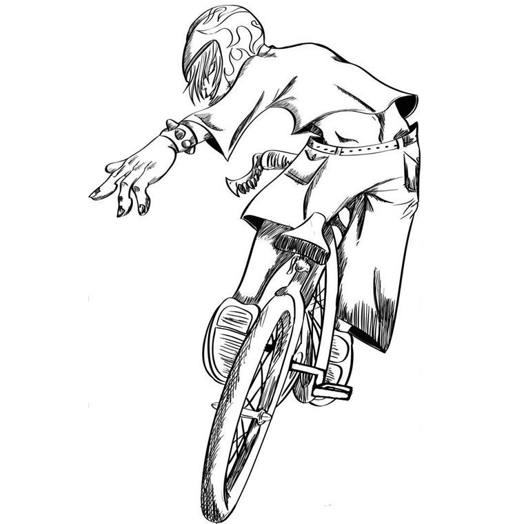 Bmx Coloring Pages To Print | Coloring Pages For All Ages