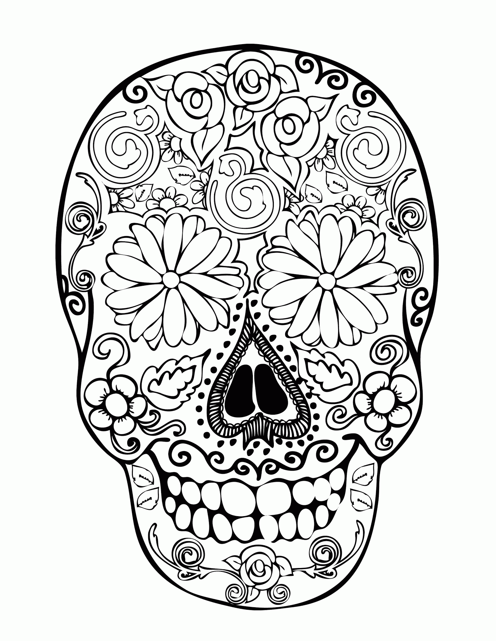 skeleton-mandala-coloring-pages-clip-art-library