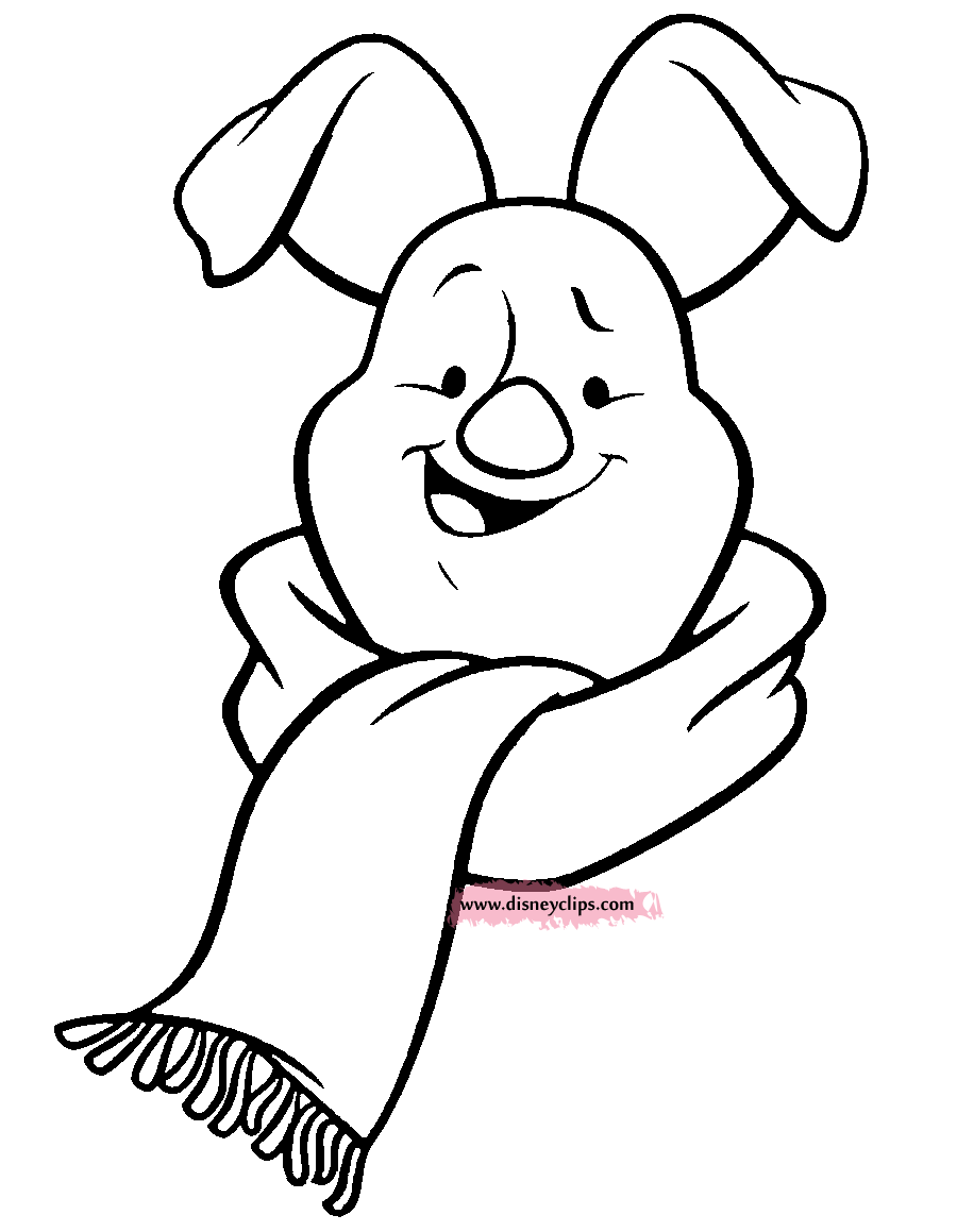 Winter Scarf Coloring Pages