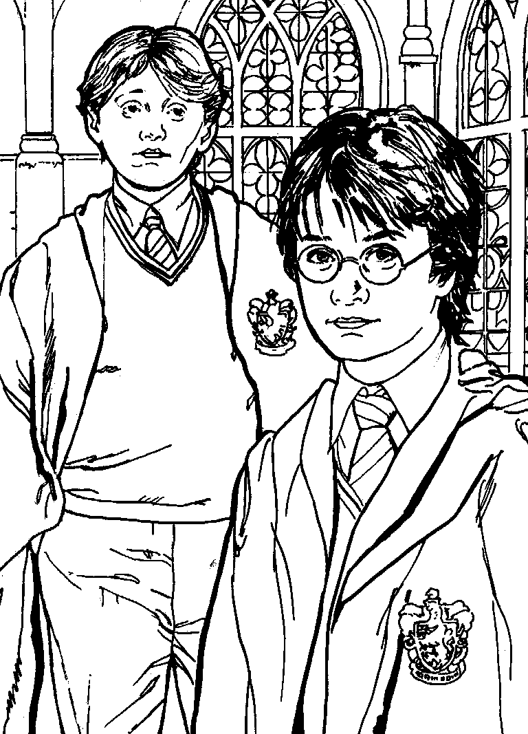 twilight and harry potter coloring pages