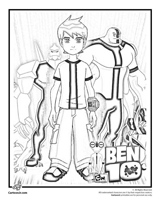 Ben 10 coloring pages printable games #7