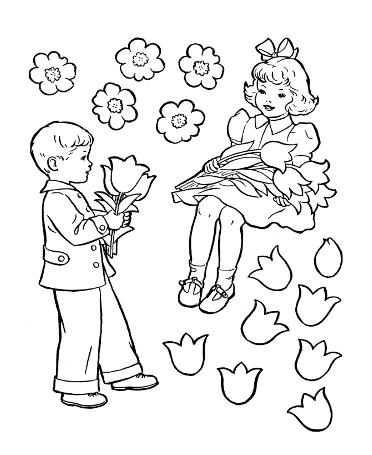 700 Top Coloring Pages Boy And Girl For Free