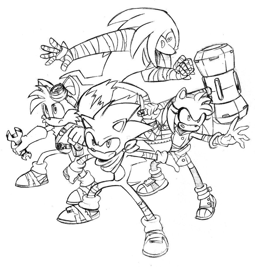 sonic boom printable coloring pages - Clip Art Library