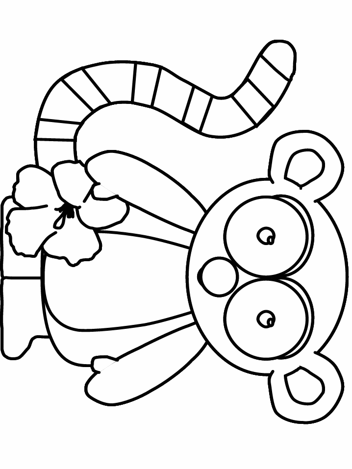 Lemur Animals Coloring Pages  Coloring Book