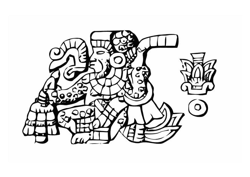 imagenes precolombinas azteca para colorear - Clip Art Library