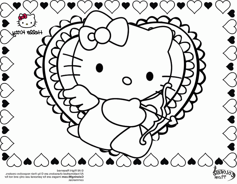 10 Hello Kitty Coloring Valentines for a Purr-fect Holiday