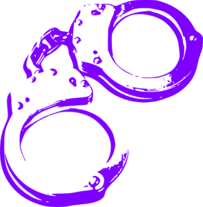 Handcuffs Icon - Legal and Law Enforcement Symbol Graphic