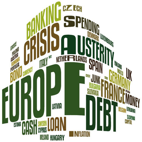 EUROPE DEBT VECTOR WORD CLOUD.eps, Clipart