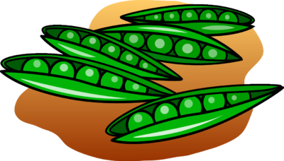 Fresh Pea Pods Illustration - Vibrant Vegetable Graphic for Food Content