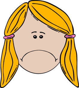 Sad Teenage Girl Clipart