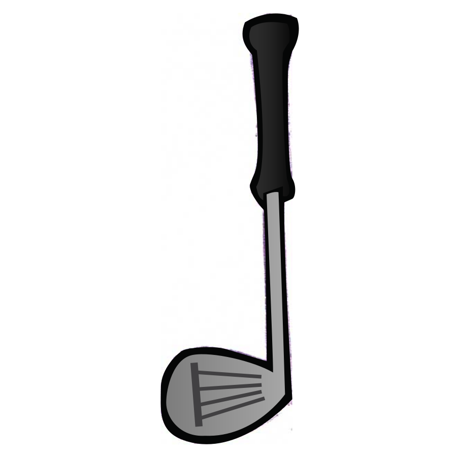 Golf Club Clip Art Black And White 